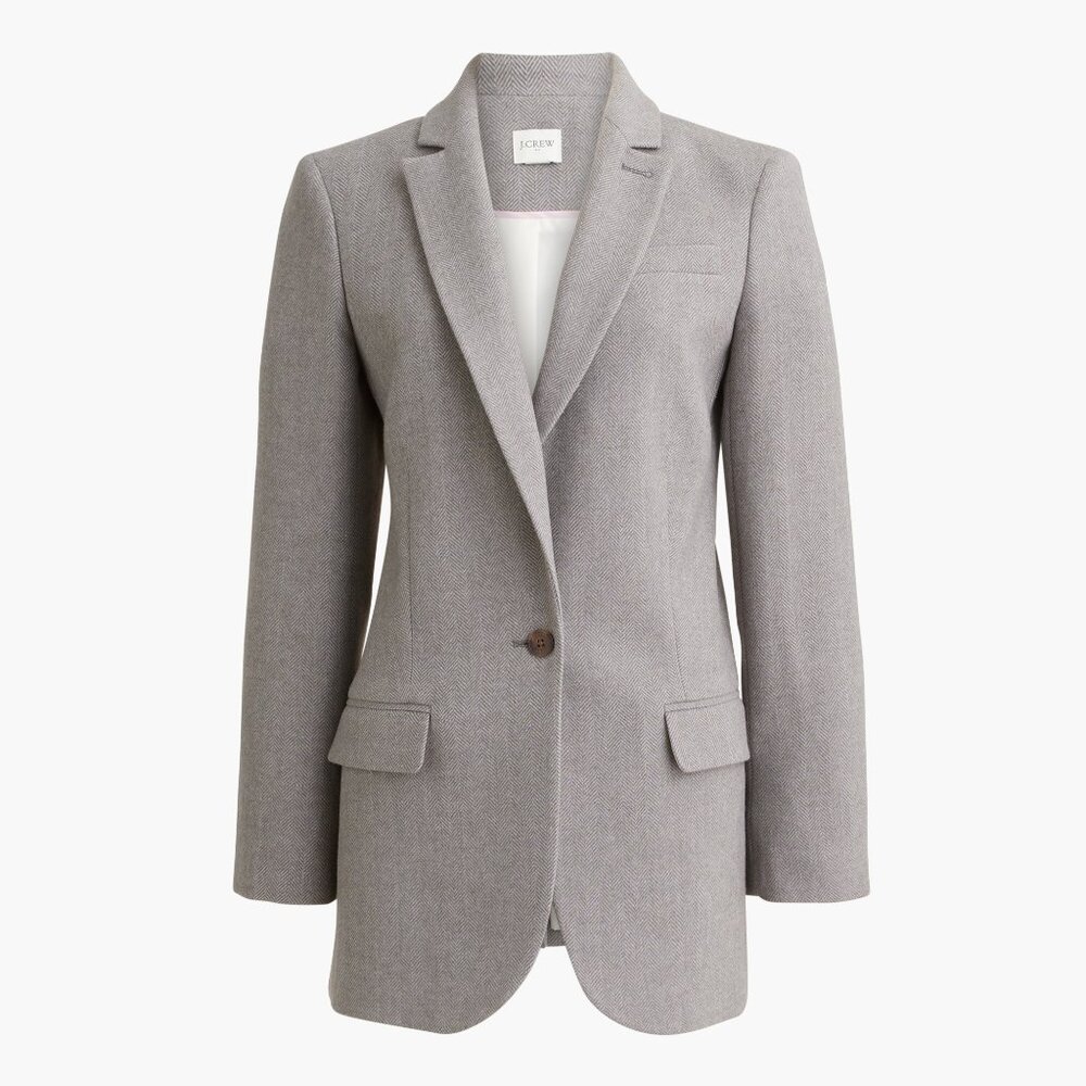 NWOT J Crew Factory Relaxed One Button Blazer Size 8